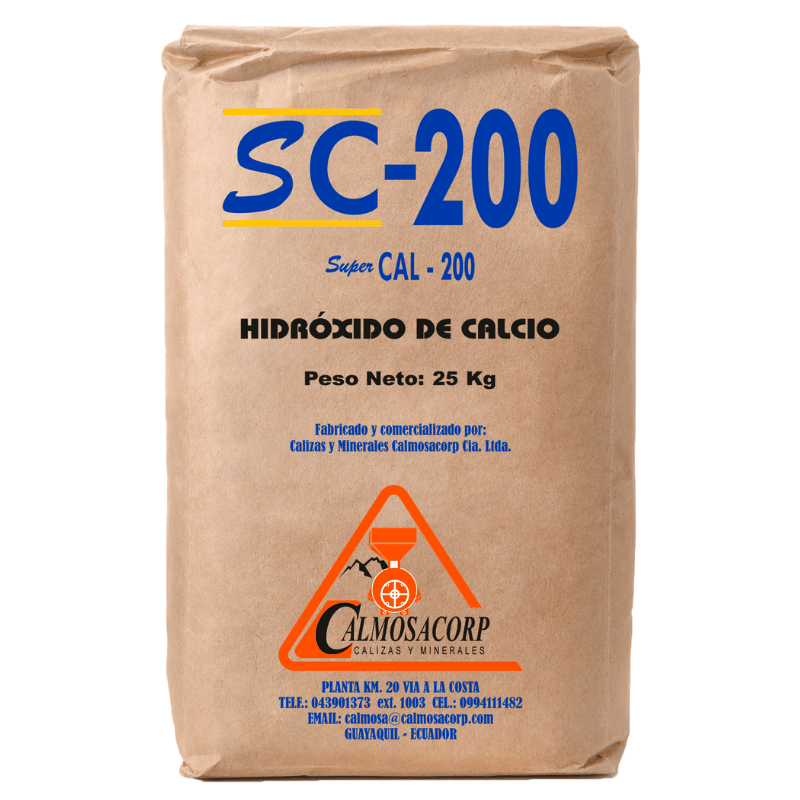 ▷ Hidróxido de calcio - Super Cal 200 - Fabricantes de Ecuador
